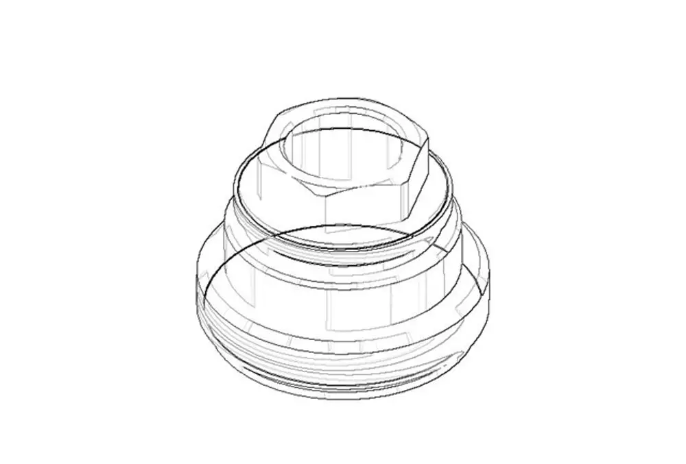 DORNBRACHT Befestigung Mutter ERSATZTEILE 092404223 D. 32 x 24 mm, 09240422390 Galeriebild 1
